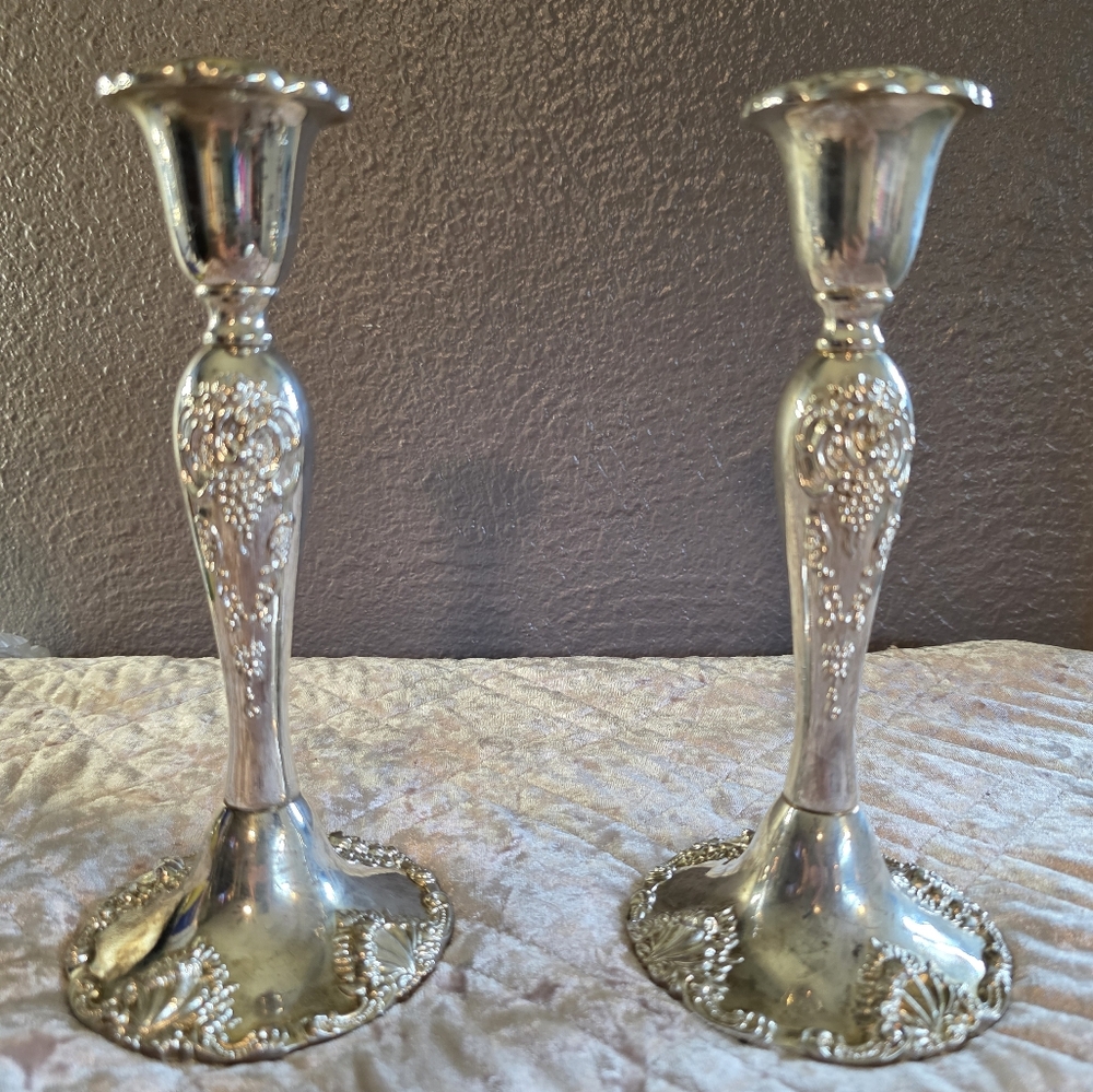 Godinger Silver Candle Holders